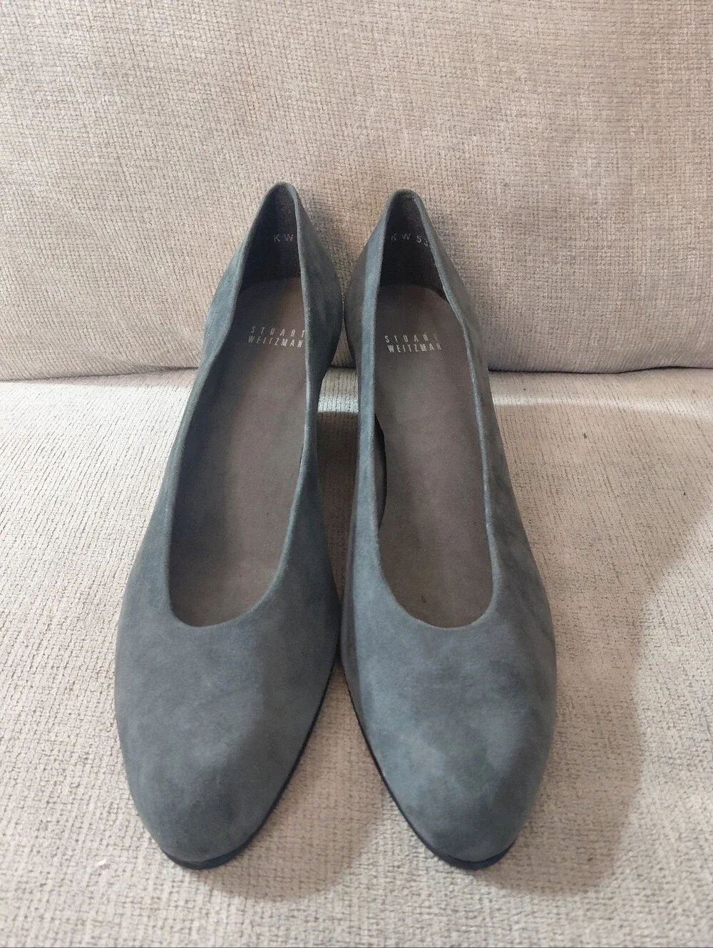 Stuart Weitzman Gray Suede Wedges Women's Size 11